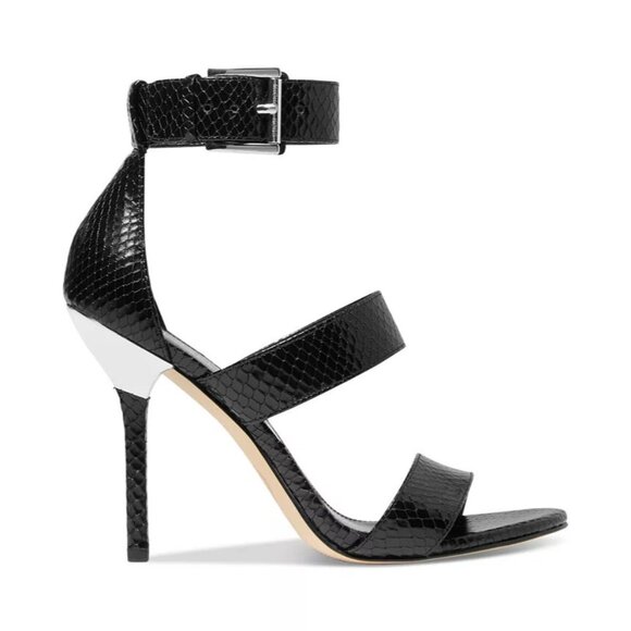 Michael Kors Shoes - Michael Kors Womens Amal Dress Heels Sandals Black with Crome Accent Size 10 NEW